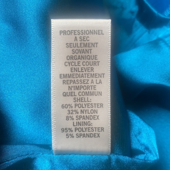 Caché Strapless Teal Cocktail Dress size Small - Picture 5 of 11